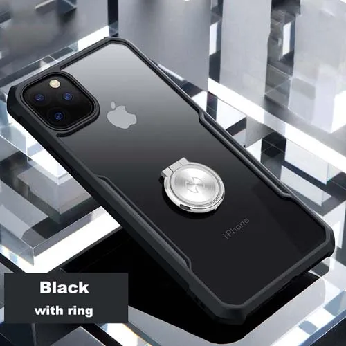 Для iPhone 11 Pro Max чехол для телефона Xundd Beetle противоударный чехол с кольцом-держателем для iPhone 11/11 Pro 5,8 чехол Coque - Цвет: black-with ring