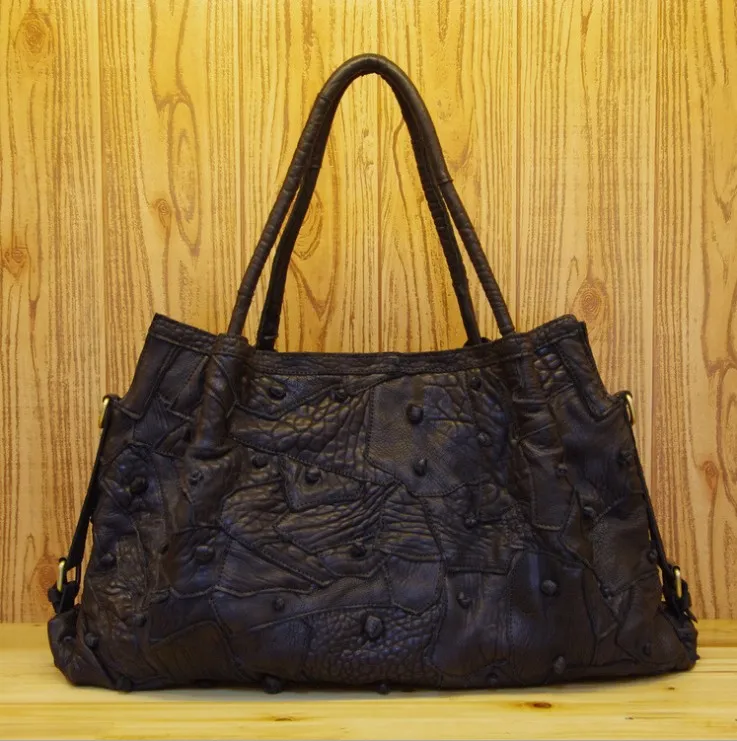 caerlif, натуральная кожа, повседневная сумка, цветная, национальный тренд, модная сумка на плечо, большая сумка, размер 60*35 см