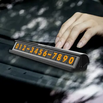 

Car Temporary Parking Card Hidden Parking Sign Creative Car Number Plate Docking Mobile Phone Number Plate