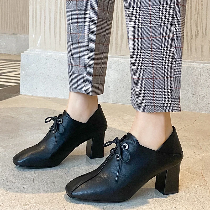 

2020 Spring 6cm Black Beige Women High Heels Pointed Toe Luxury Pumps Stiletto Wedding Bridal Shoes Size 34-40 21801AYY4085
