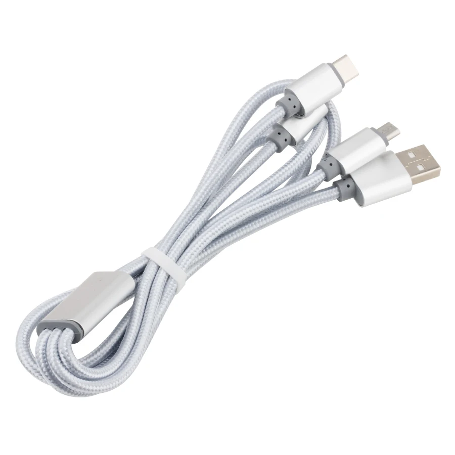 300pcs 안 드 로이드에 대 한 1 USB 케이블에 3 아이폰 Type-c 휴대 전화 다기능 Usb 하나 드래그 3 휴대 전화 충전 케이블