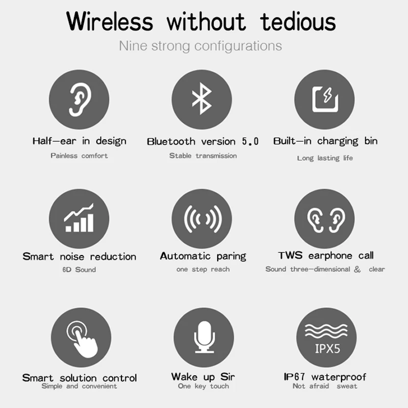 Умные Bluetooth наушники с функцией напоминания о звонках фитнес-браслет монитор сердечного ритма Смарт-браслет спортивные часы жизнь водонепроницаемый