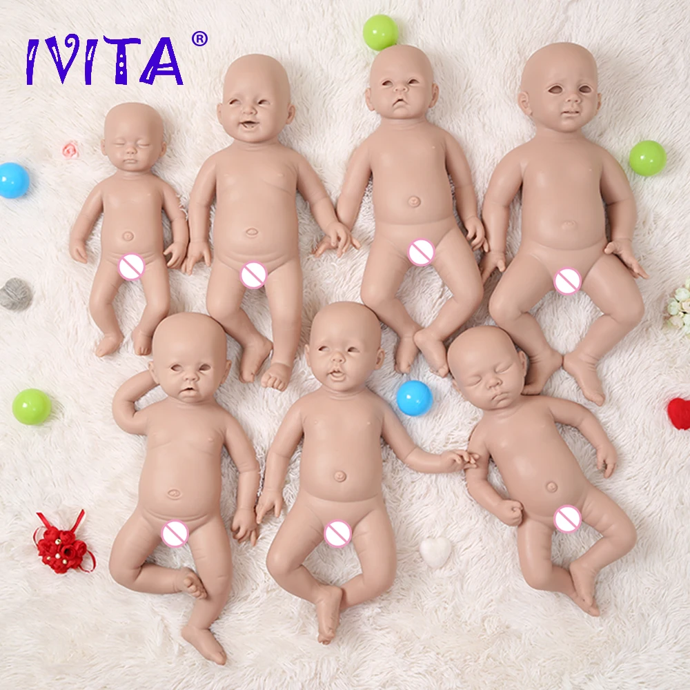 IVITA 19inch 3800g Reborn Baby Toy Newborn Lifelike Silicone Girl Dolls 