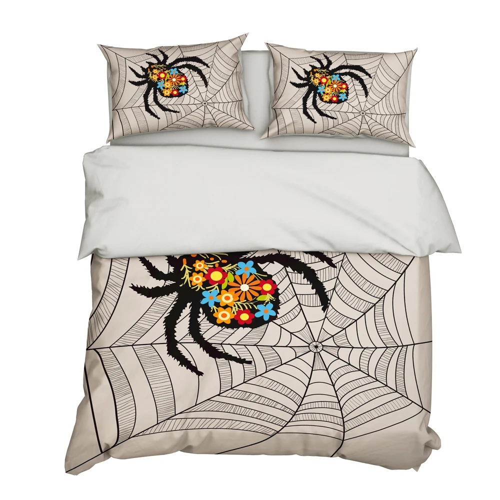 Rabbit Spider Lion Duvet Cover Set Bedding Set Quilt Cover Bed Cover Bedclothes with Pillow Cases 2/3pcs No Comforter - Цвет: NYY174