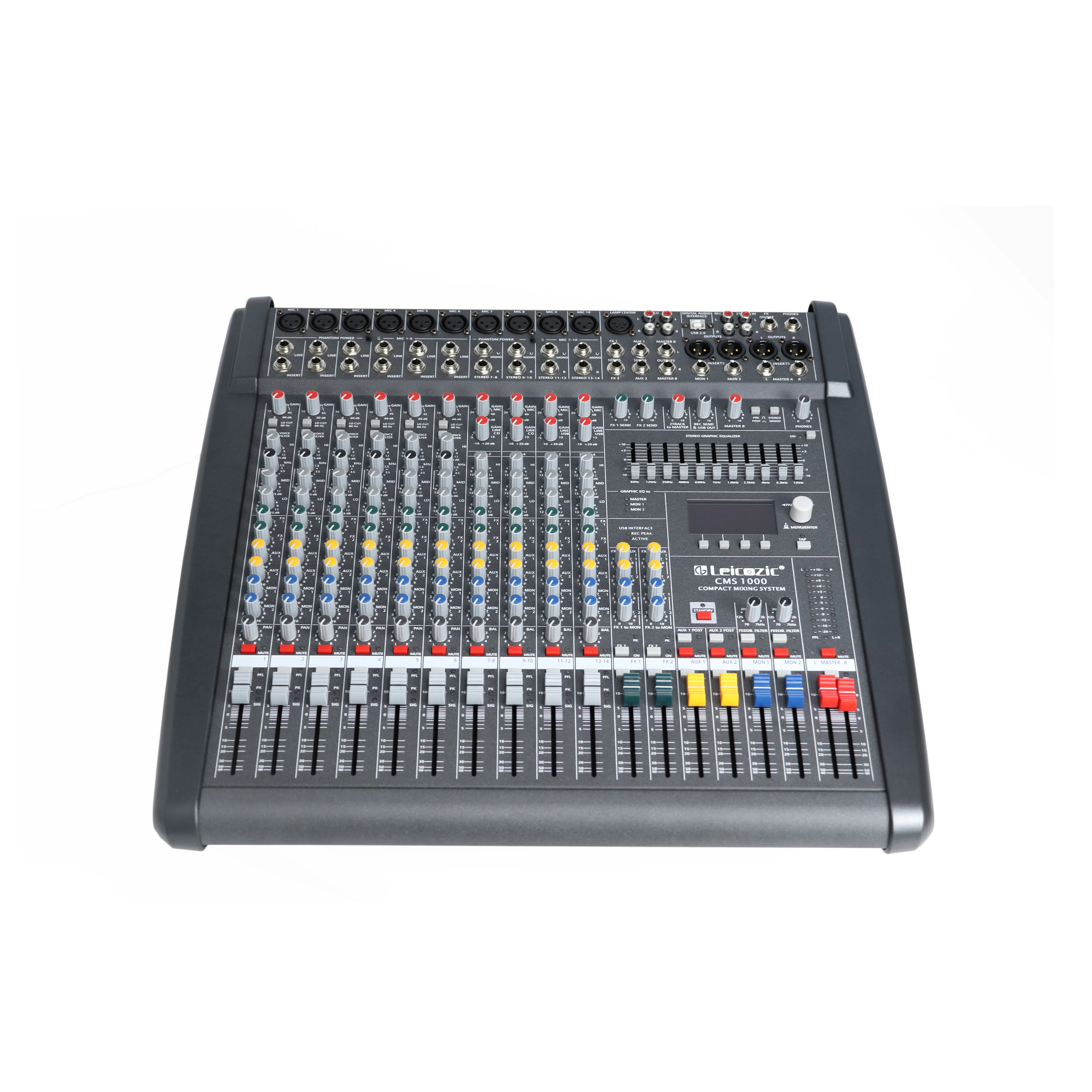 Leicozic Новый PM1000 3 / CMS1000 Профессиональный Питание микшерный пульт аудио усилитель