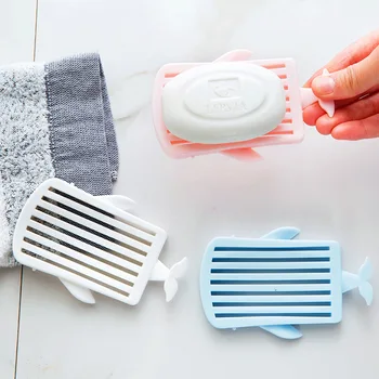 

Whale Shaped Soap Holder Bathroom Draining Soap Dishes Shower Accessories