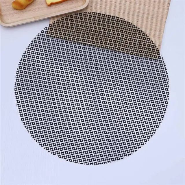 Grill Hálószőnyeg Nonstick Bbq Szőnyeg Nettó Cook Rács Borító 40 Cm Kerek Barbecue Főzők (Véletlen Szín) - Image 2