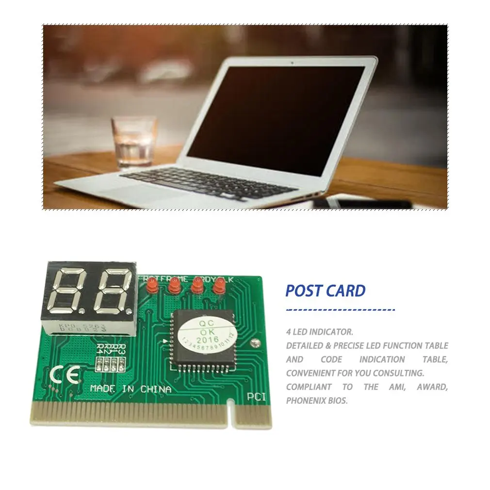В наличии! Новый диагностики ПК 2 цифры pci карта тестер материнской платы