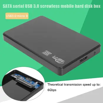 

2.5" USB 3.0 Micro-B to SATA External 6-Gbps SSD Hard Drive Enclosure USB 3.0 Hard Drive Disk HDD Enclosure Caces SSD Box