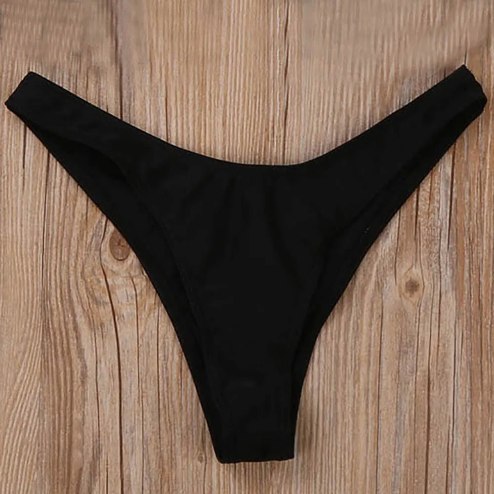 Ropa interior sin costuras para mujer, Tanga Sexy, estampado de color sólido, seda de hielo súper fino, ropa interior de tiro bajo, bikini