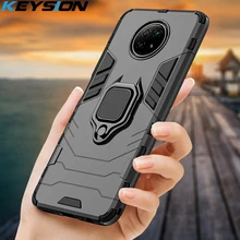 Keysion Shockproof Armor Case Voor Redmi Note 9T 9S 9 Pro 8 Pro 9A 9c 8A 5 6 7 7A Ring Stand Telefoon Back Cover Voor Xiaomi Redmi 9