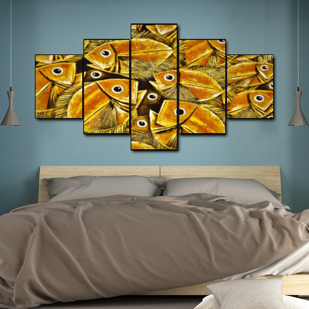 Canvas Art Oil Painting Abstract fish Tropical Fish Art Poster Picture Wall Decor Modern Home Decoration For Living room Office Canvas Art Oil Painting Abstract fish Tropical Fish Art Poster Picture Wall Decor Modern Home Decoration For Living room Office