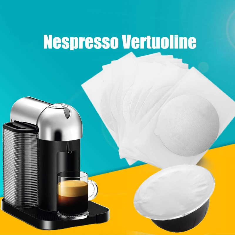 Одноразовая алюминиевая пленка для Nespresso Vertuo Vertuoline GCA1 &amp Delonghi ENV135 многоразовая