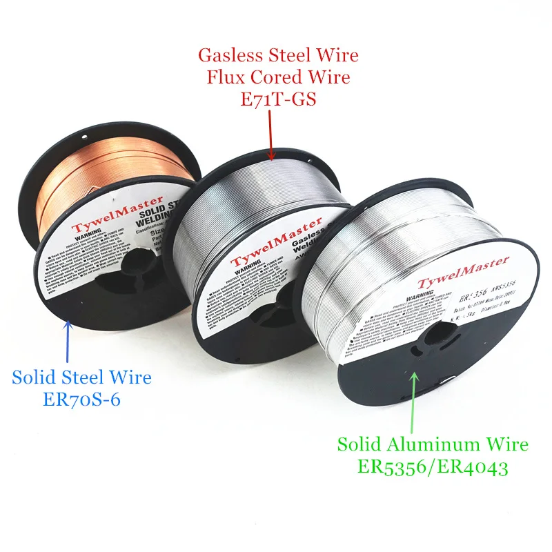 Alambre de soldadura sin gas de acero al carbono, núcleo de fundente, autoprotector, 0,8mm, 0,9mm