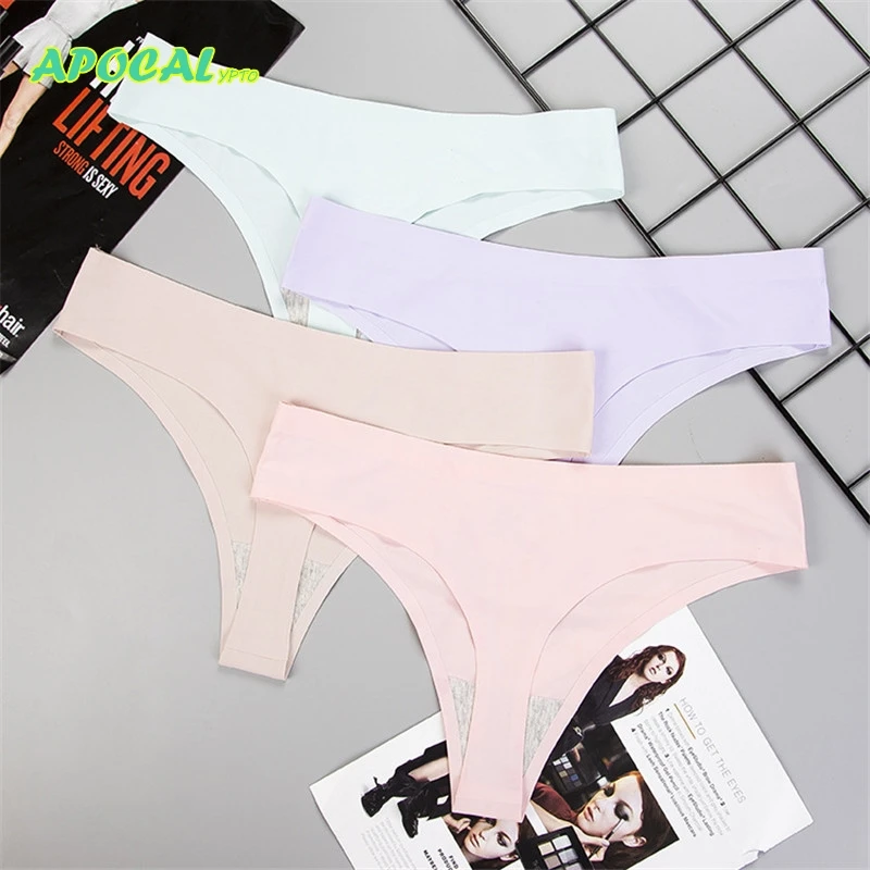 APOCAL Ice Silk сексуальные трусики g string бесшовные женское нижнее белье женские с