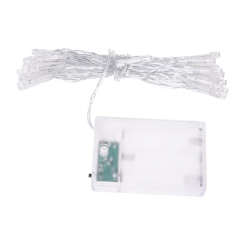 

White 30-LED Battery Operated String Light for Wedding Party Christmas