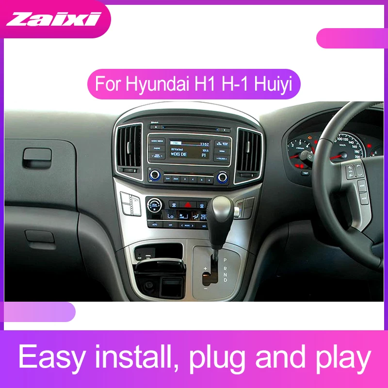 ZaiXi 2 DIN Android Сенсорный экран для hyundai H1 H-1 Huiyi~ автомобильный мультимедийный плеер Bluetooth gps WiFi навигатор fm-плеер