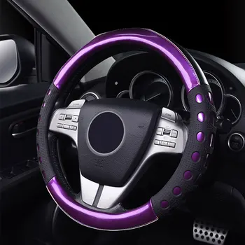 

GLCC Car Steering Wheel Cover Skidproof Auto Steering- wheel Cover Anti-Slip Universal for Diameter 38cm