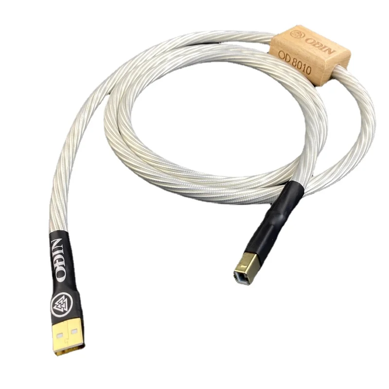 

HiFi Audio Nordost Odin Decoder DAC Data Cable Silver Plated + Shield Type A to B USB Sound Card Digital Cables