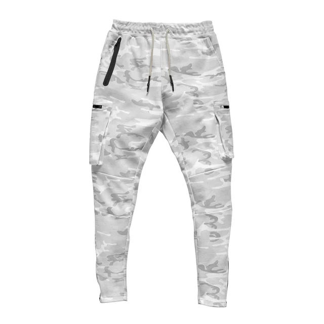 Camo Joggers Pants Men Autumn Running 