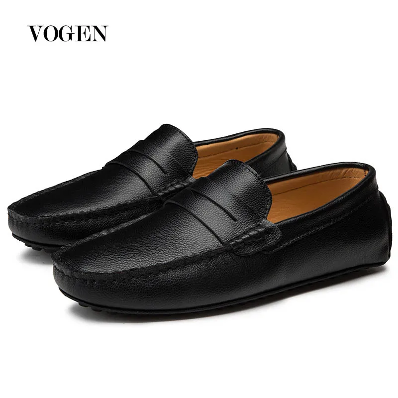 

Men Loafers Shoes Big Size15 Fashion Genuine Leather Drive Footwear Brand Boat Shoes New Male British Lazy Men's Casual Shoes