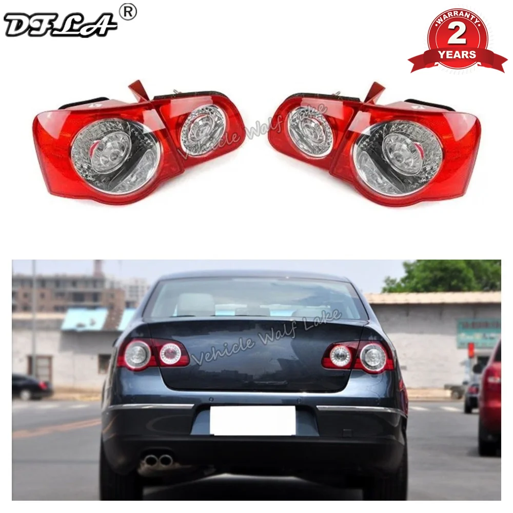 Najtaniej Samochodów LED tylna lampa DRL dla VW Passat B6 sedan 2006 2007 2008 2009 2010 2011 samochodów stylizacji zewnętrzna wewnętrzna lewego prawego korzystając z łączy z boku