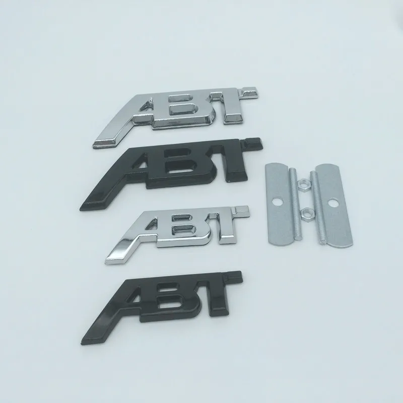 1 шт. ABT 3D металлическая эмблема передней решетки автомобиля боковое крыло задняя