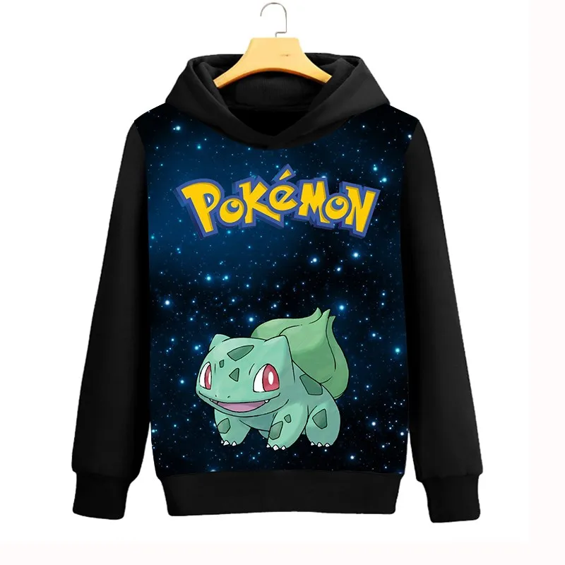 

Galaxy Space Hoodies Pokemon Bulbasaur/Pikachu 3D Sweatshirt Women Men Casual Hooded Autumn Winter Streetwear Hoodie Sweatshirt