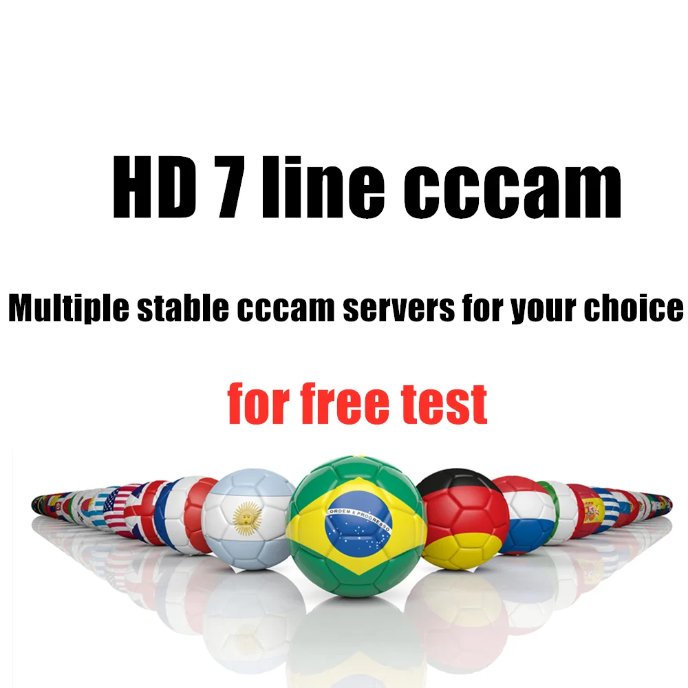 

Cccam 7 cline receiver for Spain Portugal Europe Poland + 4K for gtmedia satellite receiver DVB-S2 cccam