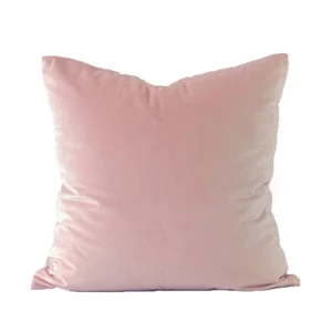 Essie Home 5 цветов мягкий Бархатный Чехол для подушки наволочка коралловый пыльный розовый румяна мятно-синий Пледы для дивана - Цвет: blush pink