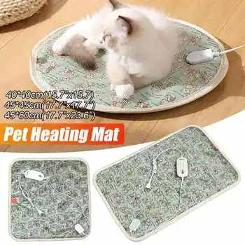 

220v Adjustable Heating Pad For Dog Cat Puppy Power-off Protection Pet Electric Warm Mat Bed Waterproof Bite-resistant Wire