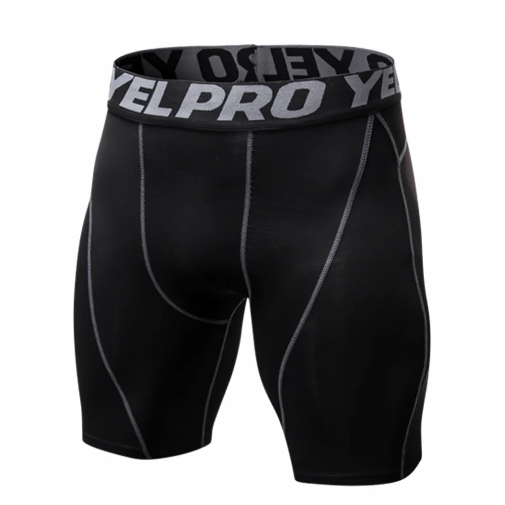 Black Shorts Мужские компрессионные колготки для фитнеса, майка, быстро сохнет, без рукавов, высокая эластичность, одежда для спортзала, летняя мужская Спортивная майка для бега - Цвет: Black Shorts
