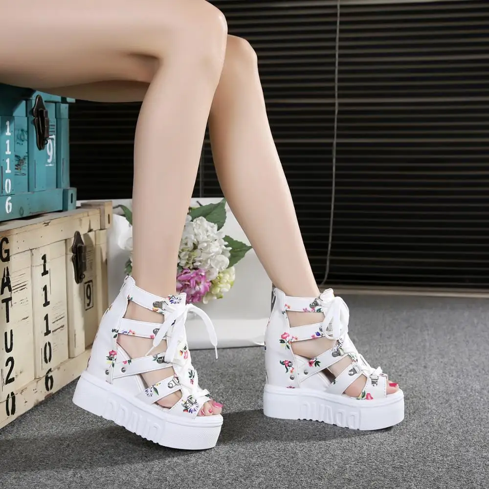 2022 Summer Women's Sandals High Heels Sandals For Women 11CM Heels  Gladiator Sandal Wedge Platform Shoes Summer Casual Sneakers|High Heels| -  AliExpress