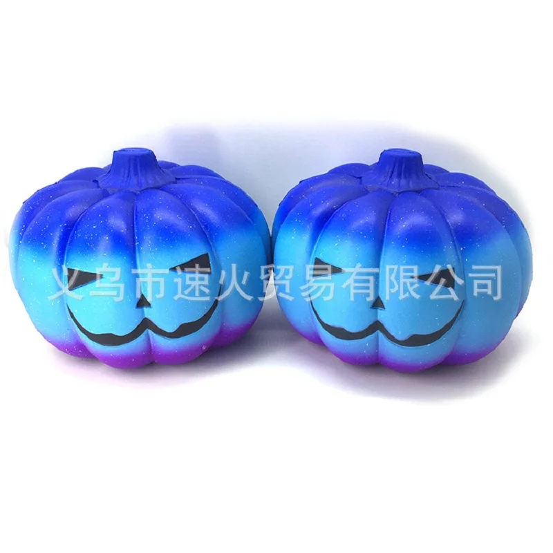 Big Squishy Halloween Galaxy Pumpkin Squishy Slow Rising Squeeze Toys PU Scented Soft Stress Relief Press Plaything (13)