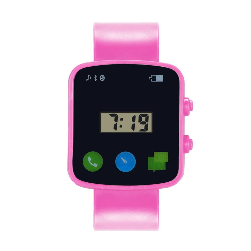 Детские часы, комплекты детской одежды для девочек электронные водонепроницаемые спортивные часы с аналоговым и цифровым дисплеем светодиодный часы женские настенные часы Новинка 30