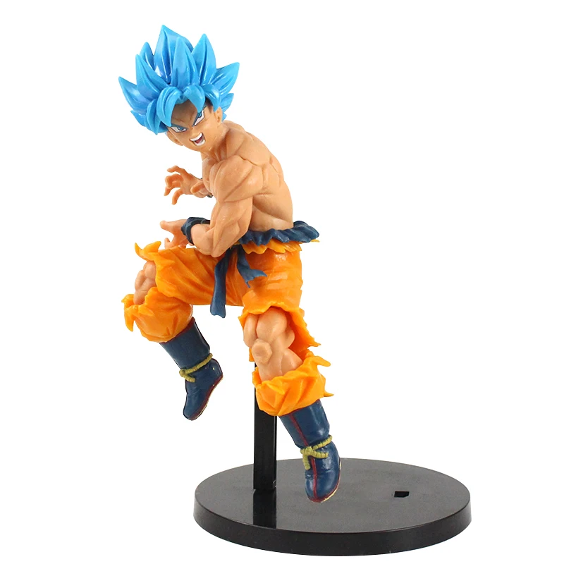 Dragon Ball Super Figures: Son Goku & Vegeta Super Saiyan Blue Hair PVC Toy Figurines (20-21cm) image 2