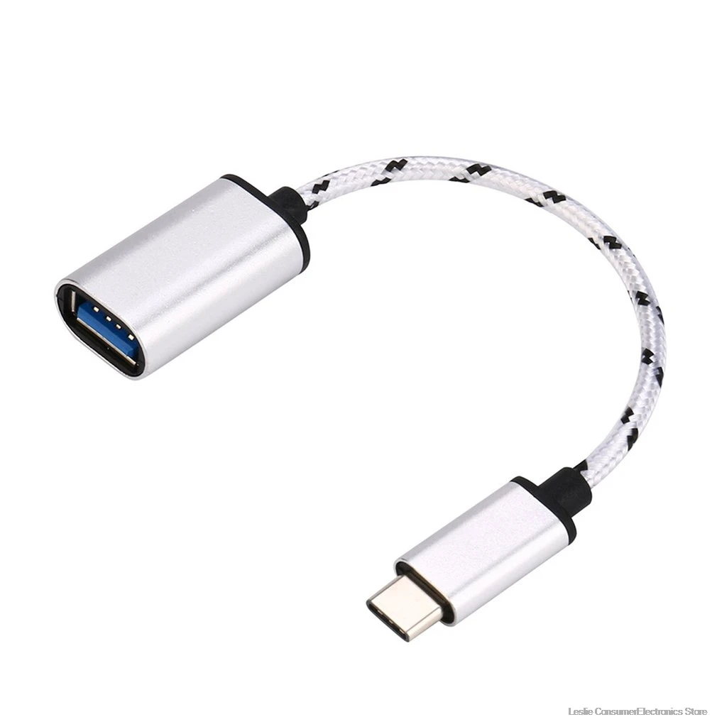 18 см тип-c OTG Кабель-адаптер USB 3,1 тип-c штекер USB 3,0 A Женский OTG кабель для передачи данных адаптер NK-Shopping