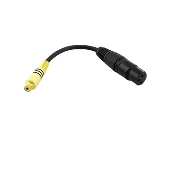 

1pc XLR 3 Pin Female to Single RCA Phono Female Jack Audio Converter Cable Cord 15cm