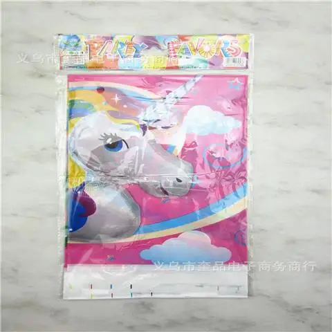 Tablecloth-1pcs Единорог День рождения Декорации одноразовые набор столовых приборов Единорог шар чашки тарелки салфетка для детей на день рождения Единорог вечерние поставки - Цвет: Tablecloth-1pcs