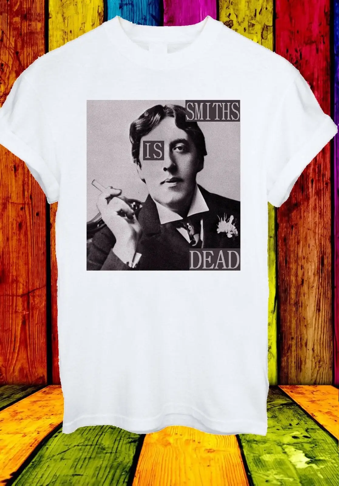 Smiths Is Dead Oscar Wilde Morrissey Мужская и женская футболка унисекс 274 Мужская и женская модная футболка унисекс бесплатная доставка