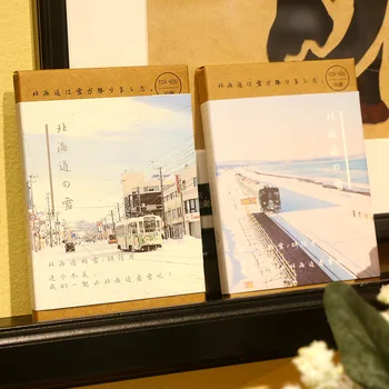 

30sheets「Snow On Hokkaido」Series Gift Message Greeting Card New Year Cards Postcard Bookmarks Aesthetes Stationery Cover Random