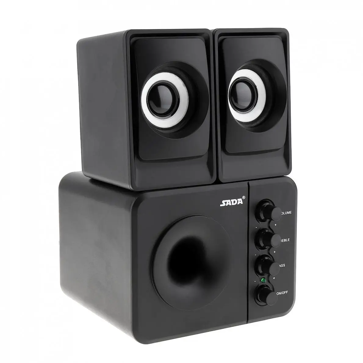 Сада D 205 Портативный 3W USB 2 0 компьютера сабвуфер Комбинации колонки с 3 5 мм аудио