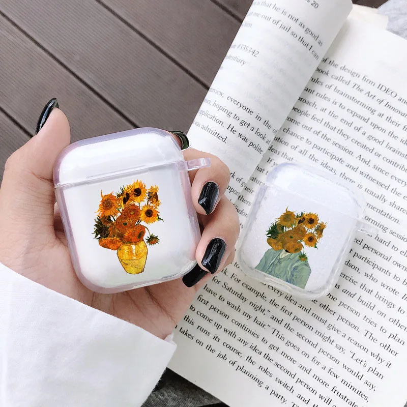 Чехол для наушников Van Gogh с изображением звездного неба хризантем Модный чехол