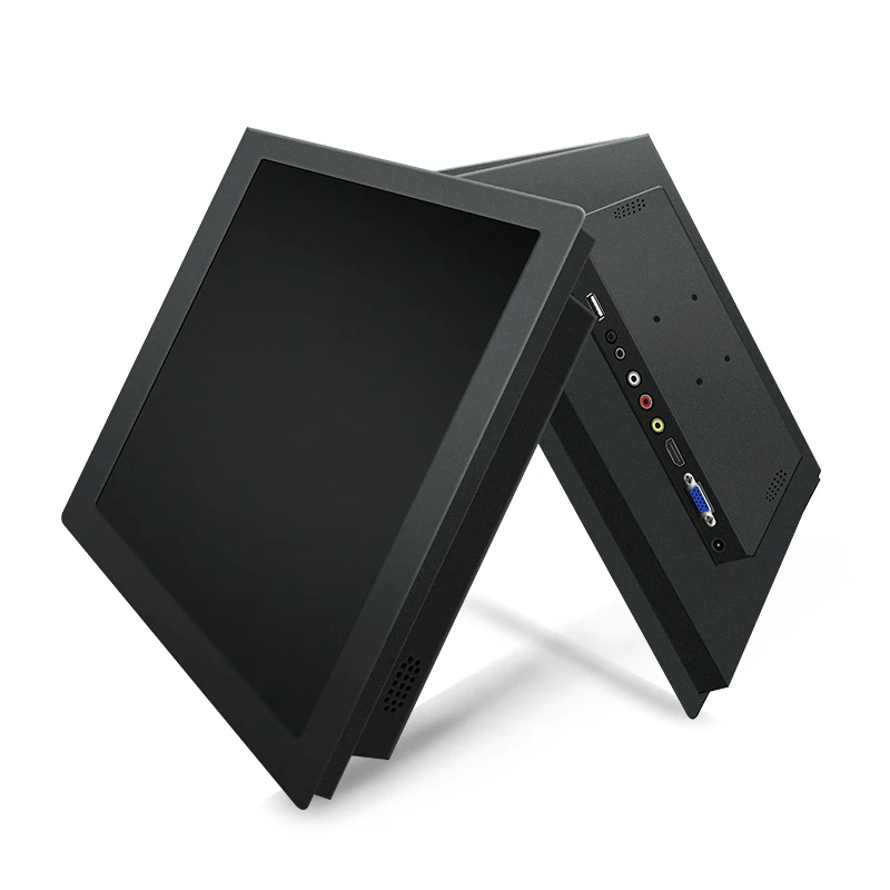 

15 Inch Computer Display Desktop LCD Screen Monitor of Tablet VGA HDMI DVI USB 1024*768 Resistance Touch Screen Buckles Mounting