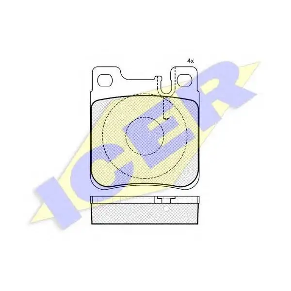 Колодки дисковые задние MB W140 91/W202 94/W210 97/W220 2.8/3.2 | Автомобили и мотоциклы