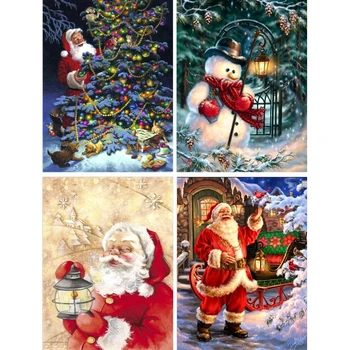 

Christmas Santa Claus 5D Full Drill Diamond Painting Embroidery Cross Stitch Kit 449C
