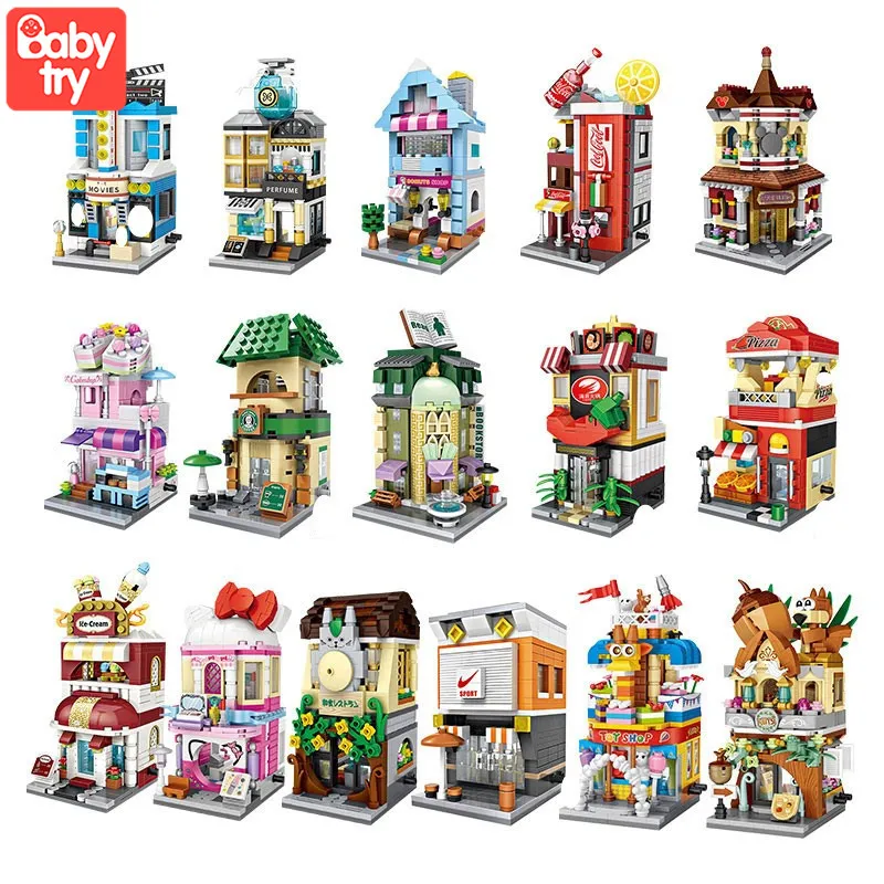 LOZ Mini Building Street View City DIY блоки развивающие сборочные кирпичи модель зодиака