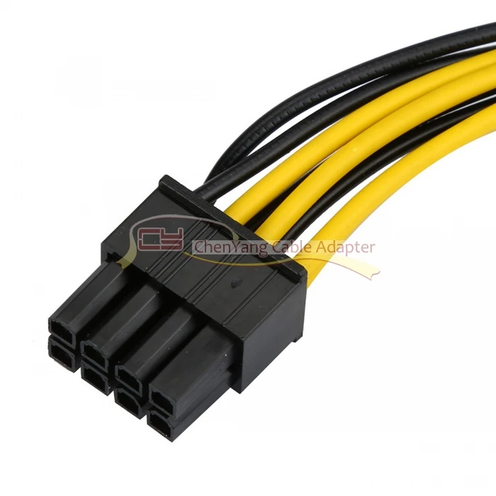 10 шт./лот CY Cablecc 10 см 6Pin до 8 Pin EPS 12 В ATX материнская плата блок питания адаптер конвертер кабель