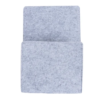 

Bedside Felt Bed Storage Organizer Bag With 2 Small Pockets for Organizing Tablet Magazine Cellphone Storage Bags