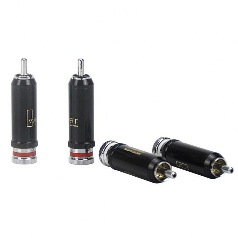 HiFi WBT 0102 посеребренный латунный родиевый RCA Штекерный замок сварной аудио/видео
